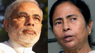 Modi and Mamata  Banerjee