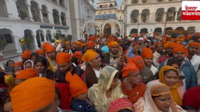 More than one lakh devotees paid obeisance at Takht Patna Sahib on the first day of the New Year