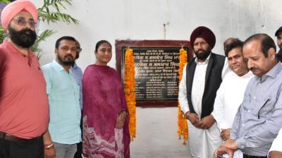 LOCAL BODIES MINISTER LAYS FOUNDATION STONES OF DEVELOPMENT PROJECTS WORTH RS. 2 CRORE IN KARTARPUR CONSTITUENCY