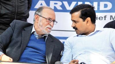 Anil Baijal and Arvind Kejriwal