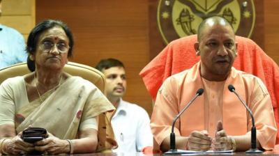 Yogi Adityanath and Rita Bahuguna Joshi  