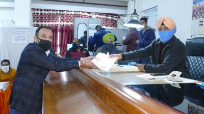 Prof. Jashandeep Singh Joshi filed Nomination papers