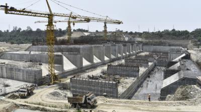 SHAHPURKANDI DAM PROJECT WORK 