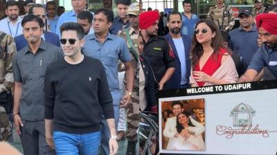 Parineeti Chopra-Raghav Chadha's wedding: Guests arrive at hotel in Udaipur