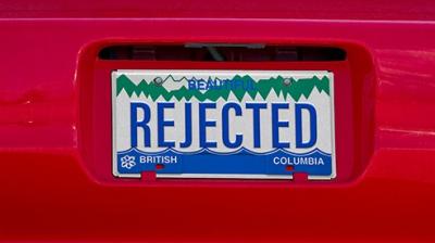 BC More than 3,100 personalised license plates 'rejected'