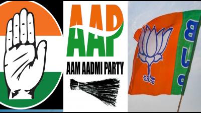 Congress, AAP, BJP