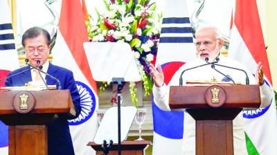 Narendra Modi And Moon Jae-in