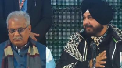 Bhupesh Baghel and Navjot Sidhu