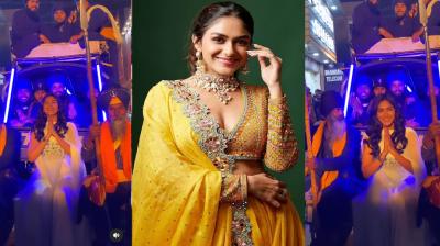  Bollywood actress Mranal Thakur called 'Sat Sri Akal' along with Nihang Singhs 