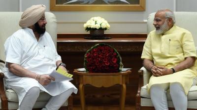Captain Amarinder Singh  Meeting Narendra Modi