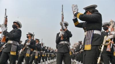 Indian Navy Personnel Groove Enthusiastically At Republic Day Parade Rehearsal