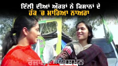Delhi girls support farmers protest 