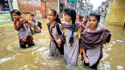 Declaration of leave due to water standing in schools in this district of Punjab