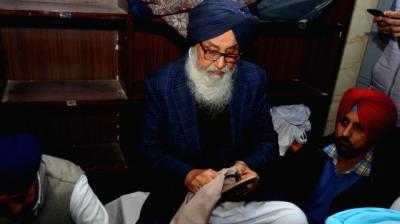Parkash Singh Badal During Seva