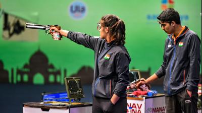 Manu Bhaker and Saurabh Chaudhary