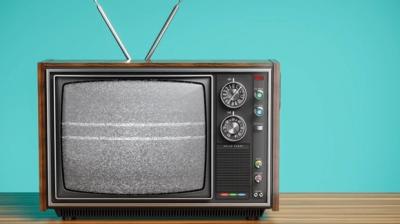 Black and white television used to dominate