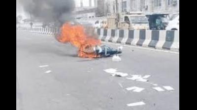   Activa fire in Ludhiana