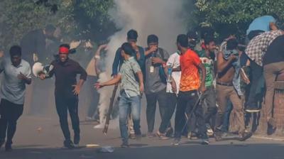 ਬੰਗਲਾਦੇਸ਼ 'ਚ ਵਿਰੋਧ ਪ੍ਰਦਰਸ਼ਨ ਦੀ ਤਸਵੀਰ 