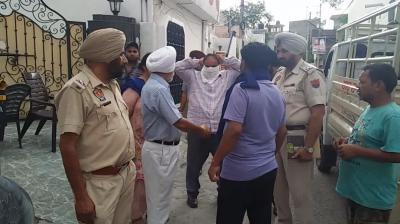 The body of the person found in the closed room