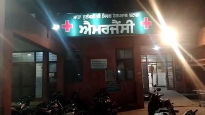 A bus carrying polling staff collided with a truck and around 8 people were injured