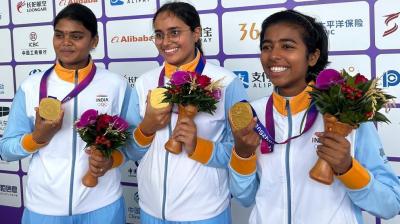 Archery: The trio of Jyothi, Aditi & Parneet beat Chinese Taipei 