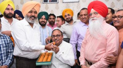 Anil Thakur took over as Chairman of Punjab Traders Board