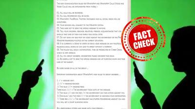 Fact check: This viral message from WhatsApp in the name of your private conversation is fake
