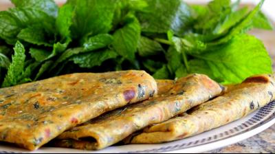 Lachha Pudina Parontha