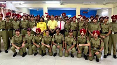 'Even sky is not the limit’, Aman Arora implores cadets of Maharaja Ranjit Singh AFPI