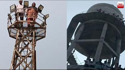 ਟੈਂਕੀ ’ਤੇ ਚੜੇ ਸੱਸ ਦੇ ਹਮਾਇਤੀ, ਤੇ ਨੂੰਹ ਆਪਣੇ ਪੁੱਤਰ ਨਾਲ ਟਾਵਰ ਉਤੇ ਚੜ੍ਹੀ ਹੋਈ 