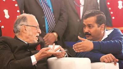 lg anil baizal and arvind kejriwal