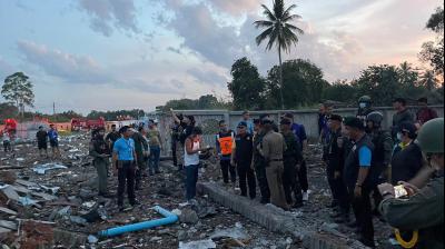 Thailand fireworks warehouse explosion kills at least 10 people and injures more than 100