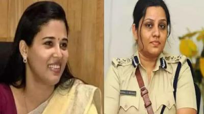 IPS Rupa Moudgill and IAS Rohini Sindhuri