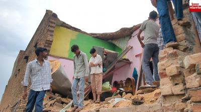 Roof collapsed in Nuh Haryana News