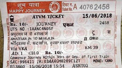 Rail ticket