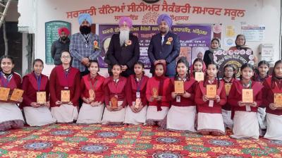 Dr Nijjar laid the foundation stone of the new block to be built at Government Senior Secondary School, Sultanwind.