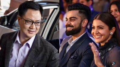 Minister Kiren Rijiju backs Anushka Sharma & Virat Kohli