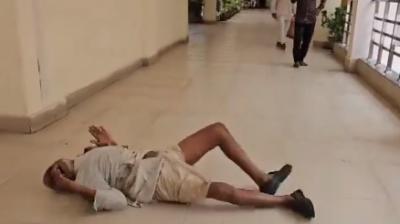  The old farmer reached the collector's office to seek justice