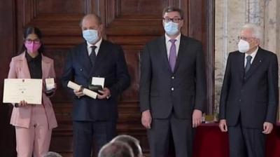 Italian president honors farmer's daughter