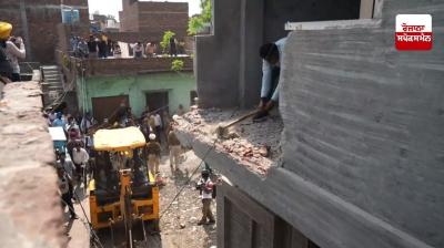 Amritsar bulldozer campaign launched in Amritsar as part of the war against drugs campaign