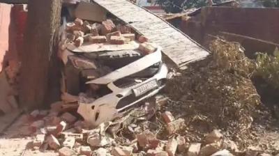 The car hit the young man Mohali News in punjabi 