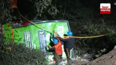 Bus full of pilgrims falls into deep gorge, driver dies, 17 pilgrims injured