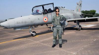 Mohana Singh Is First Woman To Become "Fully Operational" On Hawk Jet For Day Ops