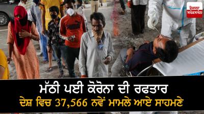 Corona slowed to 37,566 new cases in the country00