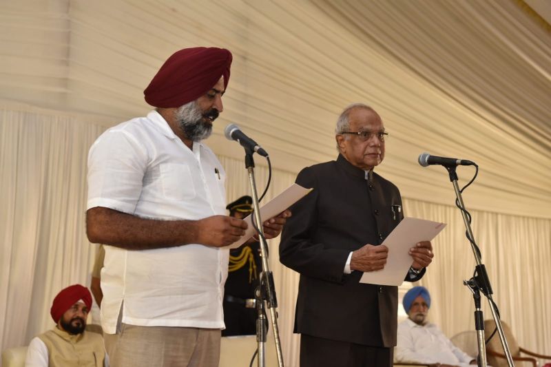The new ministry took oath at Punjab Raj Bhawan