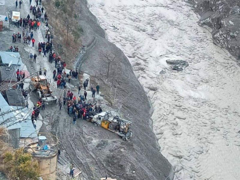  Glacier burst in Uttarakhand