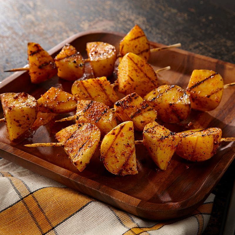 Grilled Potato Kebabs 