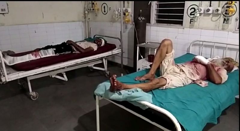 Fighting between two brothers over watering the field