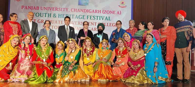 SGGS College wins First prize in Bhangra and Gidha in Zonal Youth Festival