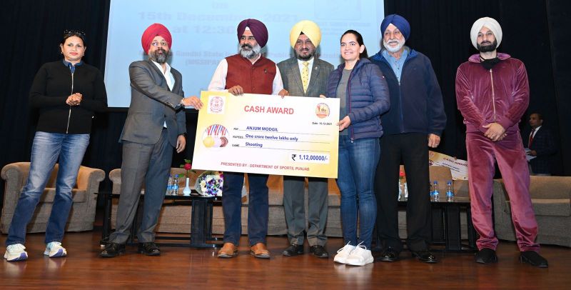 Sports Minister Pargat Singh distributed Rs 11.80 crore to players and coaches